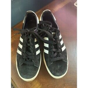 Adidas Campus Women's 7 Black White Stripe Retro Classic City LHG029003